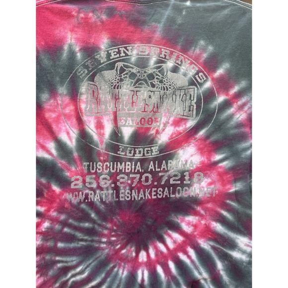 Vintage Seven Springs Rattlesnake Saloon AL Tie Dyed Tshirt Women's‎ Size Medium - Picture 3 of 5